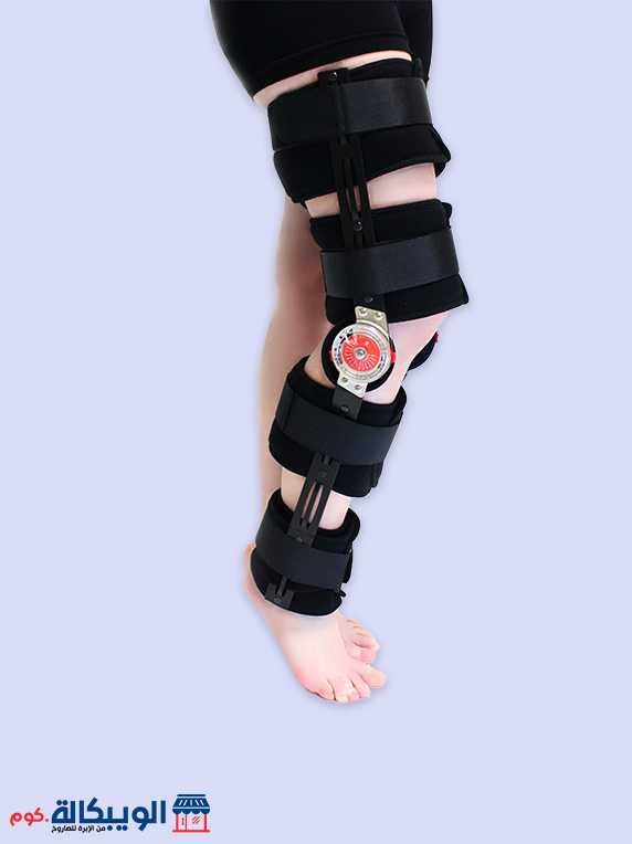 جبيرة الركبة المفصلية بعداد | Adj. Hinged Knee Brace Bluewell