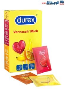 مجموعة الواقي الذكري من ديوركس (14 قطعة) - Durexe Vernasch Me Condoms (Pack Of 14) الواقي الذكري