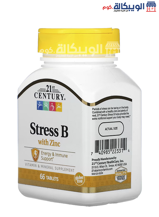 مميزات وعيوب حبوب الزنك وفيتامين ب 21St Century Stress B With Zinc