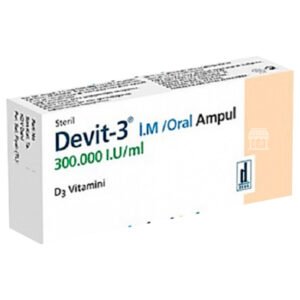 devit 3 ampul 300.000 for vitamin d deficiency treatment 1 ampoul