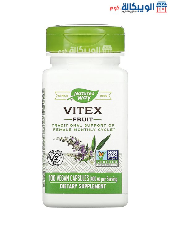 Nature'S Way Vitex Fruit 400 Mg Support Of Female Monthly Cycle