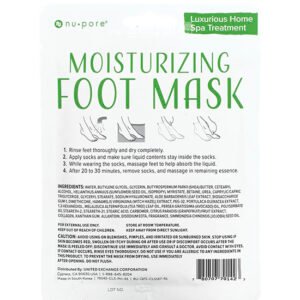 How to use Nu-pore Moisturizing foot socks