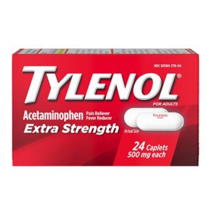 تايلينول اقراص Tylenol لتسكين الآلام 24 كبسولة 500 مل