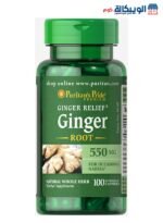 Puritan's pride ginger root 550 mg To improve digestive health 100 capsules