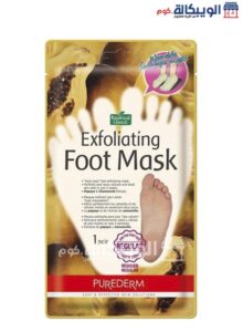 Purederm Exfoliating Foot Mask With Papaya And Chamomile For Leg Moisturizing