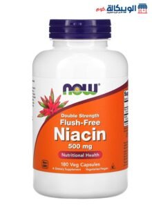 حبوب نياسين 500 ناو فودز لزيادة فيتامين ب 3 بالجسم 180 قرص - Now Foods Niacin 500 Mg 180 Capsules Now Foods Niacin 500 Mg