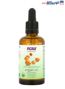 نيو فودز زيت اركان عضوي نقي Now Foods Argan Oil للشعر الجاف وفروة الرأس حجم 59 مل نيو فودز زيت اركان لترطيب البشرة والشعر