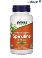 حبوب الاسبيرولينا Now Foods certified organic Spirulina