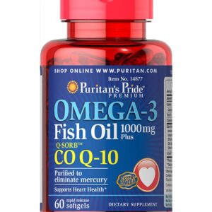 puritan’s pride omega 3 Fish Oil Plus Co Q-10 1000mg