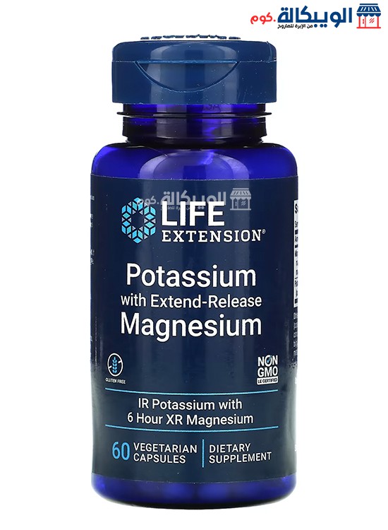 اقراص مكمل بوتاسيوم ومغنيسيوم Life Extension Potassium With Extend-Release Magnesium