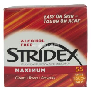Stridex pads maximum alcohol free for acne treatment