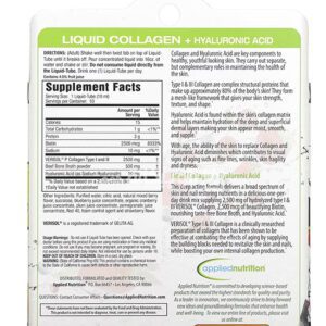 Applied nutrition Liquid collagen with hyaluronic acid ingredients