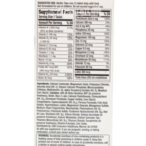 Centrum silver women tablets ingredients