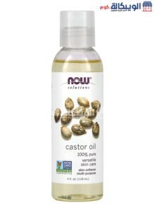 Now Foods Castor Oil For Hair Growth And Skin Moisturizing - 118 Ml Now Foods Castor Oil For Hair Growth And Skin Moisturizing