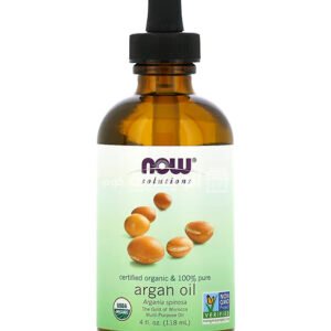 زيت الارجان المغربي الاصلي NOW Foods Solutions Certified Organic & 100% Pure Argan Oil