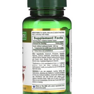 Nature's bounty garlic 2000mg ingredients