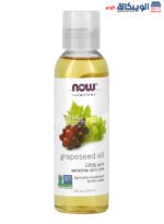 زيت العنب للبشرة Now Solutions Grapeseed Oil حجم 118 مل