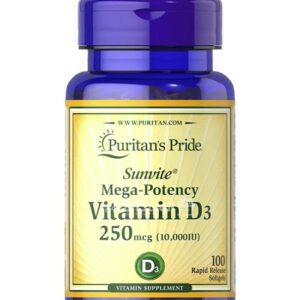 اقراص فيتامين د3 Puritan's Pride Mega-Potency