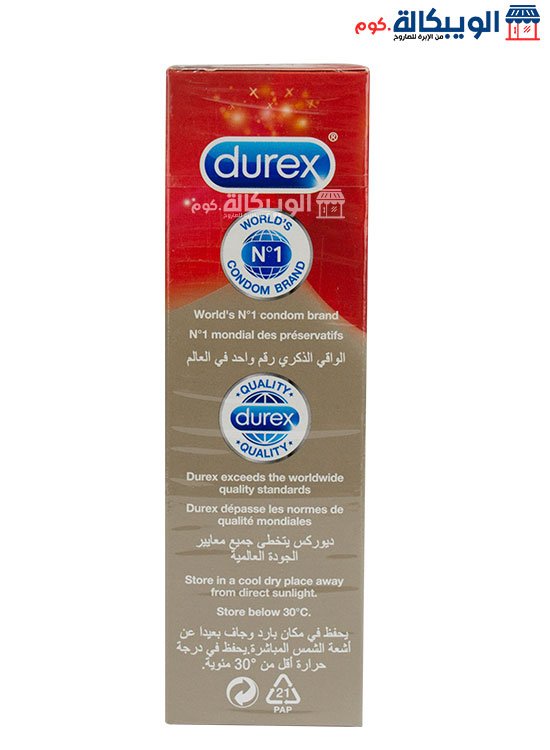 واقي ذكري Durex واقي رقيق لإحساس أروع بلا حدود