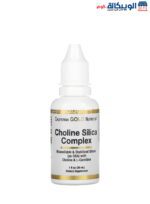 California Gold Nutrition Choline Silica Complex supplement for support skin, nails and hair health 1 fl oz (30 ml)