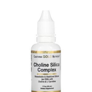 California Gold Nutrition, Choline Silica Complex, 1 fl oz (30 ml)