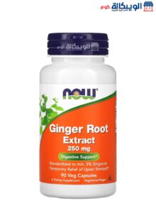 Now Foods Ginger Root Extract Supplement For Support Digestive Health 250 Mg 90 Veg Capsules