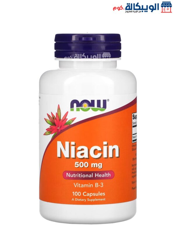 Now Niacin 500 Mg Capsules To Improve Overall Body Health 100 Capsules