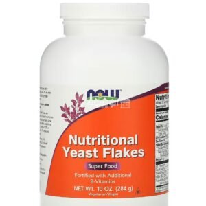 NOW Foods Nutritional Yeast Flakes supplement to improve overall body health 10 oz (284 g)