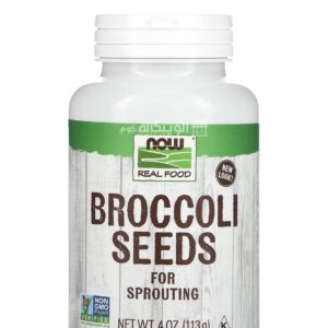 NOW Foods Broccoli Seeds supplement Real Food for support overall health 4 oz (113 g)