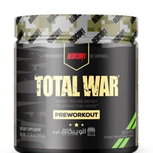 Total war pre workout supplement with green apple for body builders 441g