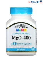 21st century MgO 400 mg capsules for muscles and bone health 90 capsules