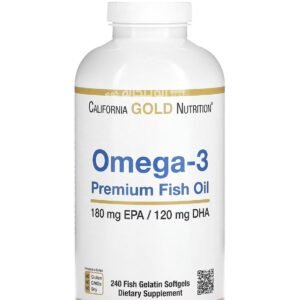 California Gold Nutrition Omega-3 Premium Fish Oil 240 Fish Gelatin Softgels