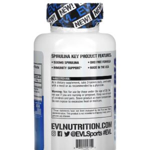 EVLution Nutrition Spirulina 500 mg 180 Tablets