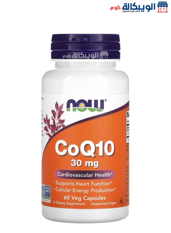 Now Foods Coq10 Supplement 30 Mg 60 Veg Capsules