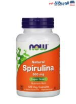 NOW Foods Natural Spirulina tablets to support overall health and strengthen immunity 500 mg 120 Veg tablets