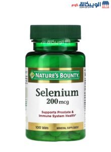 حبوب السيلينيوم 200 لتحسين الصحة العامة 100 قرص – Nature’s Bounty Selenium حبوب السيلينيوم 200 لتحسين الصحة العامة
