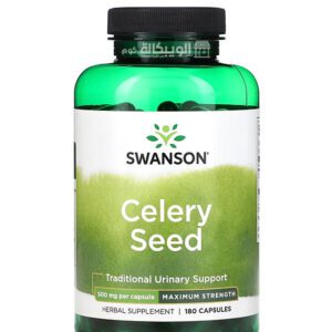 Swanson Celery seed capsules to support urinary tract health  Maximum Strength 500 mg 180 Capsules