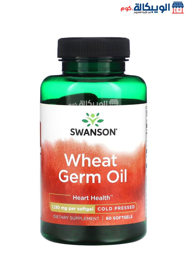 Swanson Wheat Germ Oil Supplement 1130 Mg 60 Softgels
