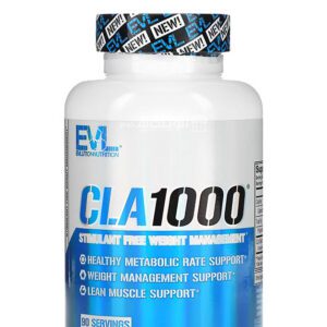 Evlution nutrition Cla supplement for Stimulant Free Weight Management 90 Softgels