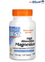 فيتامين المغنيسيوم عالي الامتصاص Doctor's best high absorption magnesium 100 mg