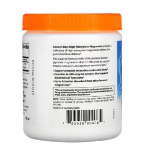 بودرة المغنيسيوم عالية الامتصاص Doctor's Best High Absorption Magnesium Powder