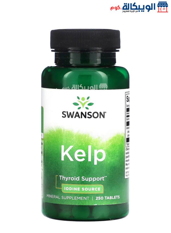 Swanson Kelp Tablets For Support Thyroid 250 Tablets 