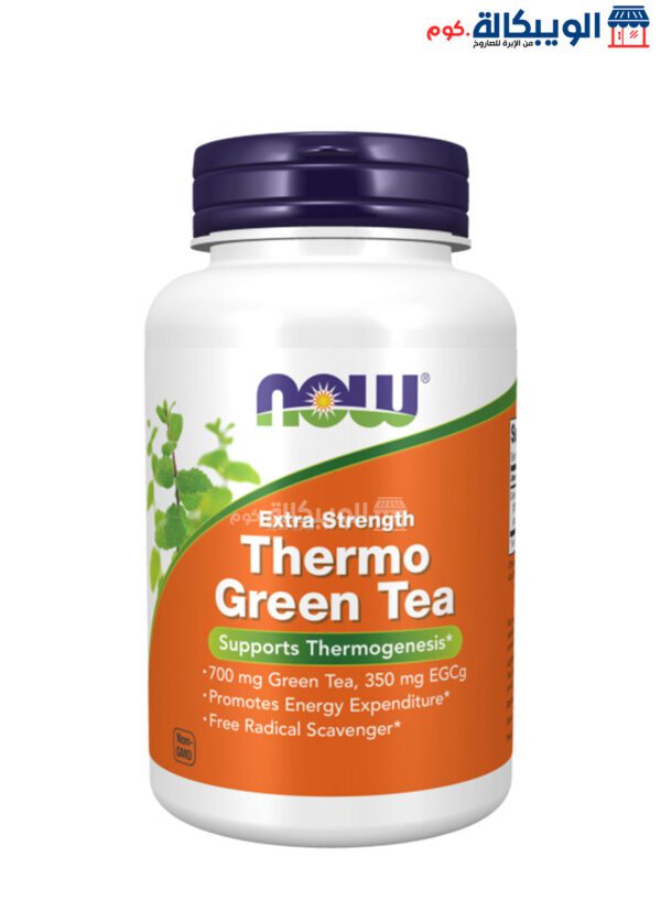 Now Foods Thermo Green Tea Capsules, Extra Strength, 90 Veg Capsules