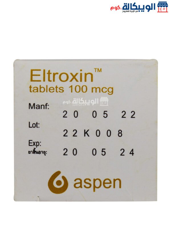 Eltroxin 100 Mcg Tablets For Thyroid Gland Treatment 100 Tablets
