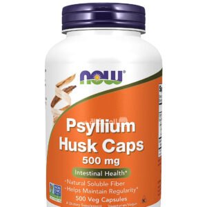 now foods psyllium husk Capsules for support Digestive health 500 mg 500 Veg Capsules