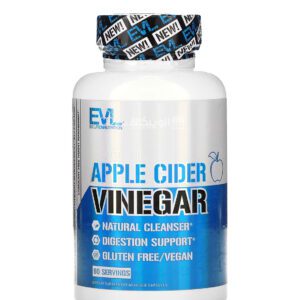 حبوب خل تفاح للتنحيف EVLution Nutrition Apple Cider Vinegar Capsules