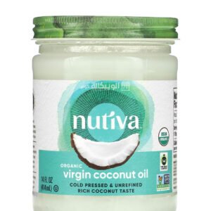 Nutiva Organic Virgin Coconut Oil for body care and cook 14 fl oz (414 ml) 