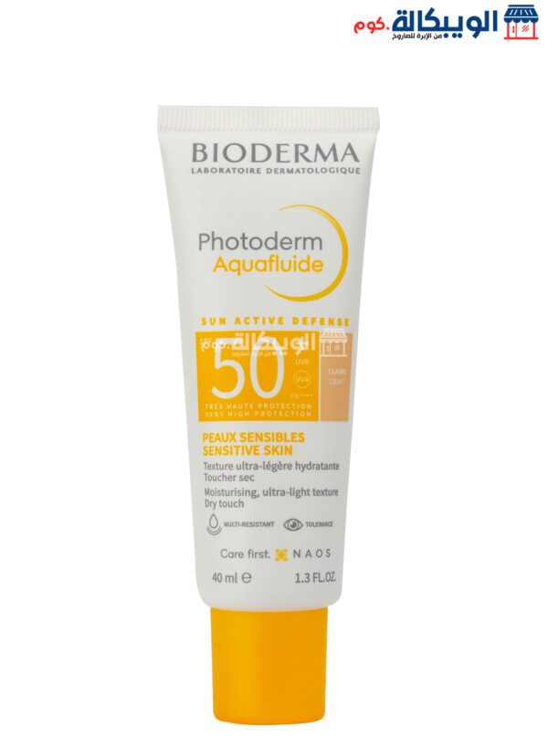 صن بلوك بيوديرما Bioderma Photoderm Aquafluide Spf 50+ حجم 40 مل