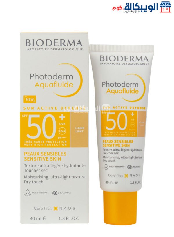 صن بلوك بيوديرما Bioderma Photoderm Aquafluide Spf 50+ حجم 40 مل