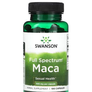 كبسولات الماكا للنساء والرجال Swanson Maca Capsules 500 mg